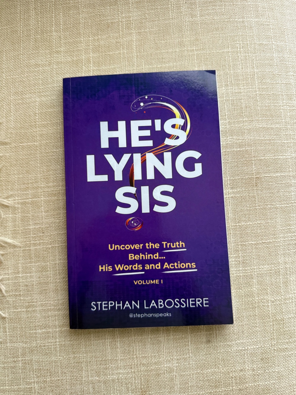 He's Lying Sis Book